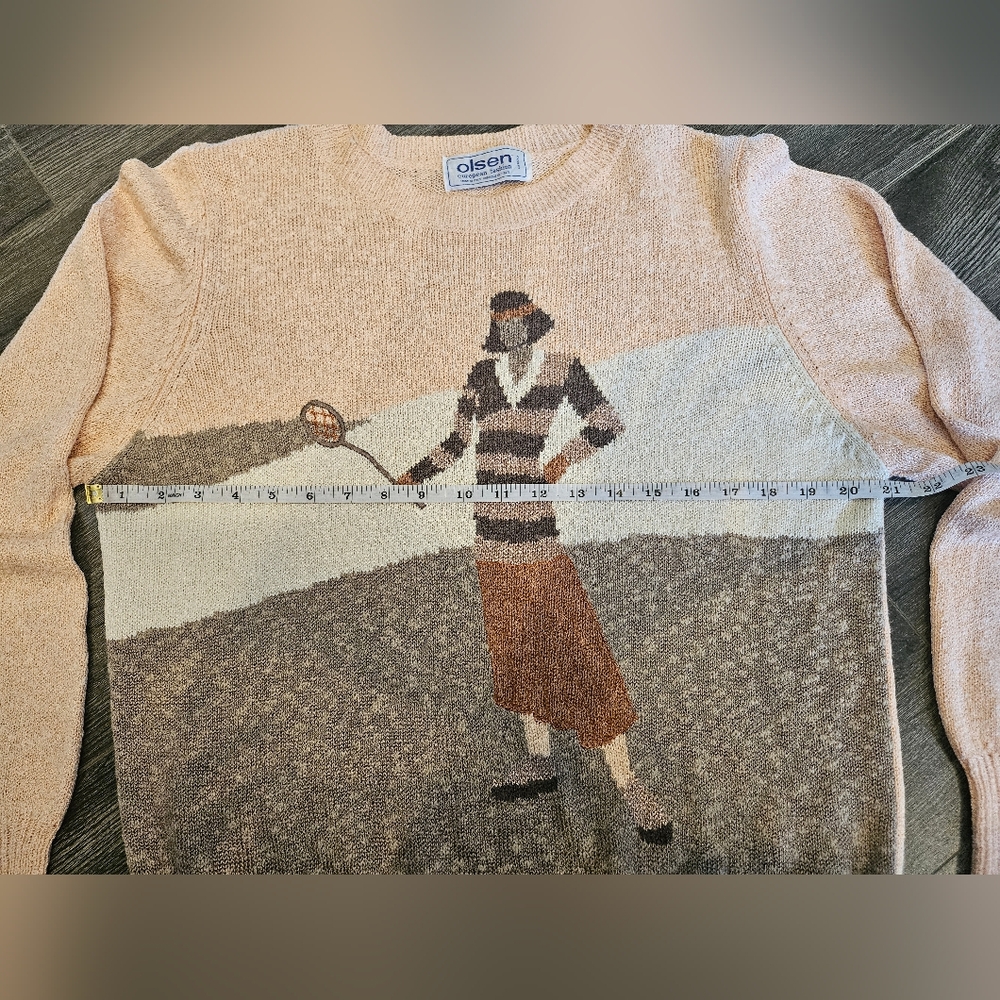 ๐พ Tennis Lady Peach Sweater ๐ฉท๐ค - Picture 10 of 12